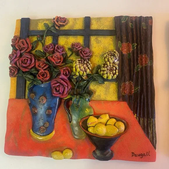 Jae Dougall floral decorative tiles - Picture 5 of 11